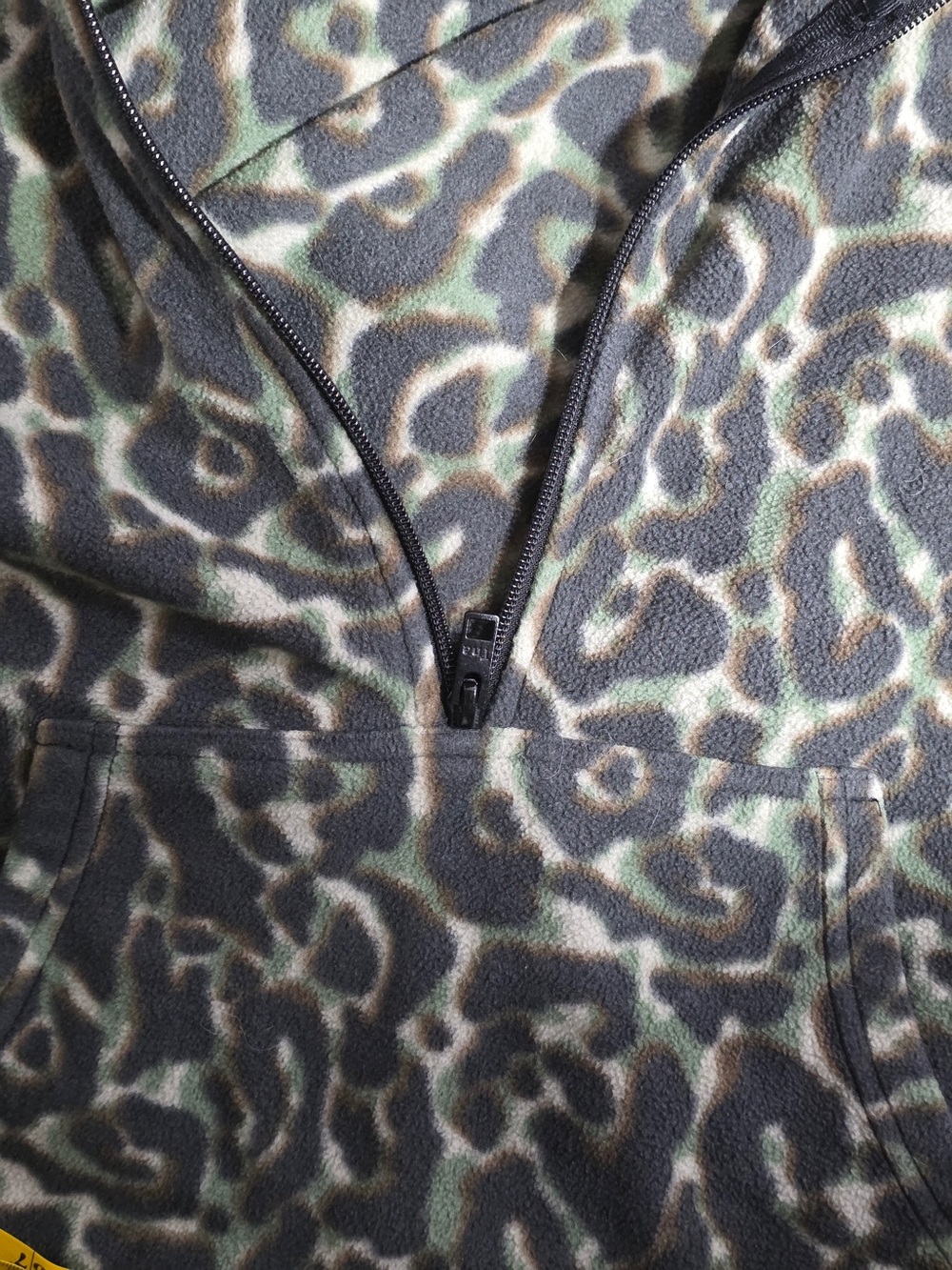 Tna Leopard Print Fleece Quarter-Zip Pullover - Picture 10 of 10